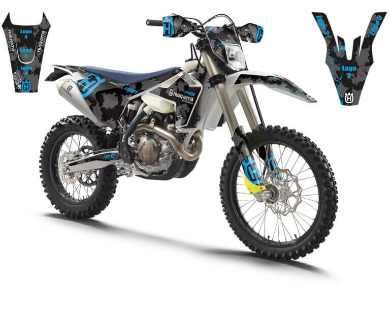 Husqvarna FE/TE/FC/TC Dekor Kit mit Logoplatzierungen | Independent Racing | Dekore, Accessoires und Motorrad Bekleidung