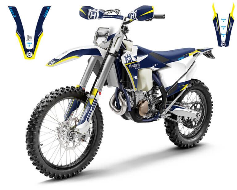 Husqvarna FE/TE/FC/TC Dekor Kit mit Logoplatzierungen | Independent Racing | Dekore, Accessoires und Motorrad Bekleidung