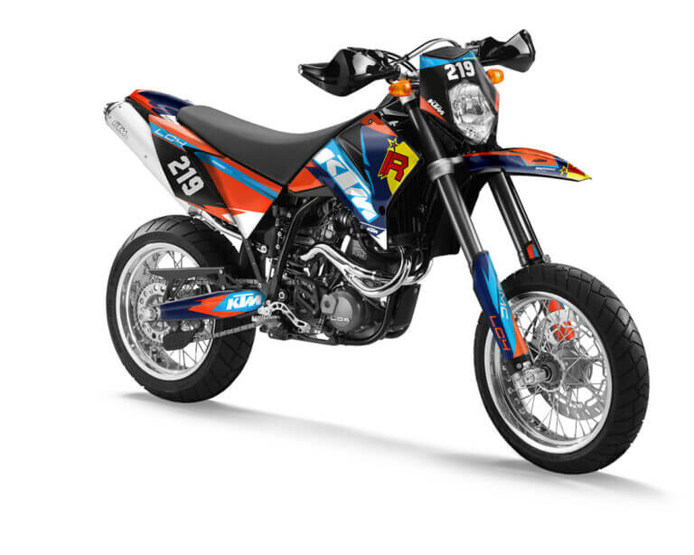 KTM LC4 Dekor Kit mit individueller Nummer | Independent Racing | Dekore, Accessoires und Motorrad Bekleidung
