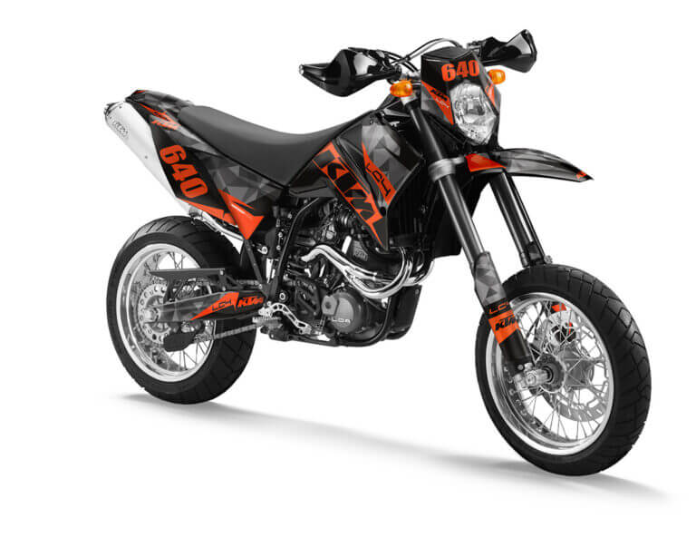 KTM LC4 Dekor Kit ohne Felgen Aufkleber | Independent Racing | Dekore, Accessoires und Motorrad Bekleidung