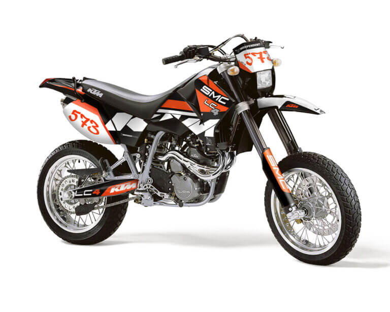 KTM LC4 Dekor Kit mit individueller Nummer | Independent Racing | Dekore, Accessoires und Motorrad Bekleidung