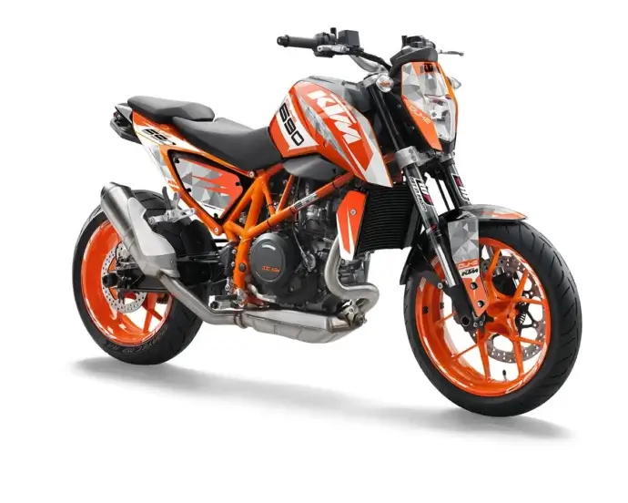 KTM Duke 690 Dekor Kit “Factory 2A” orange, weiß - Independent Racing | Dekore, Accessoires und Motorrad Bekleidung