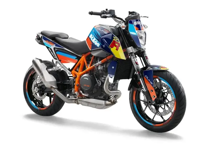 KTM Duke 690 Dekor Kit “Stock 1A” blau - Independent Racing | Dekore, Accessoires und Motorrad Bekleidung