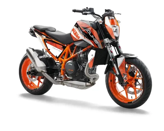 KTM Duke 690 Dekor Kit “Stock 2B” camouflage orange, weiß - Independent Racing | Dekore, Accessoires und Motorrad Bekleidung