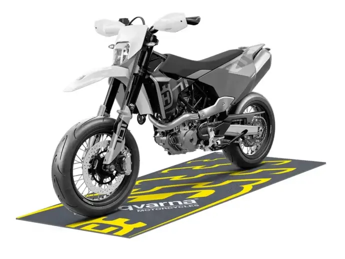 Husqvarna Tankmatte/ Service-Matte “Works 1” | für 701 SM, 701 Enduro, FS 450, FE/TE/FC/TC, Enduro, Offroad-Motorräder | grau, gelb | Independent Racing | Dekore, Accessoires und Motorrad Bekleidung