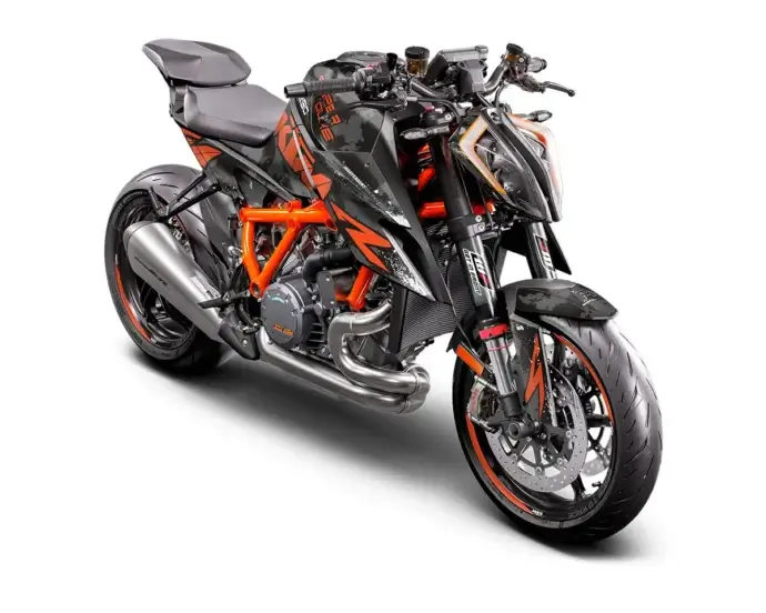 KTM Superduke 1290 Graphic Kit “Factory 3A” camouflage grey, black - Independent Racing | Graphic Kits, Accessories and Motorcycle Gear