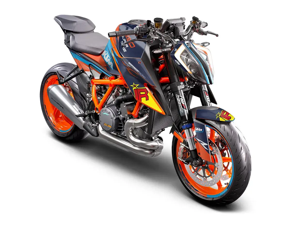 KTM Superduke 1290 Dekor Kit “Stock 1A” blau - Independent Racing | Dekore, Accessoires und Motorrad Bekleidung
