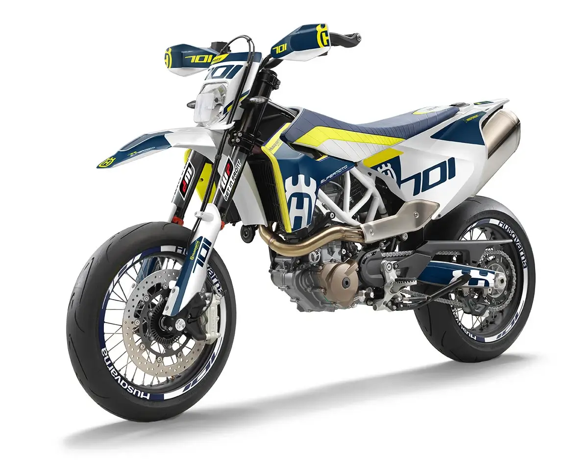 Husqvarna 701 SM Dekor Kit “Stock 2B” blau, weiß - Independent Racing | Dekore, Accessoires und Motorrad Bekleidung