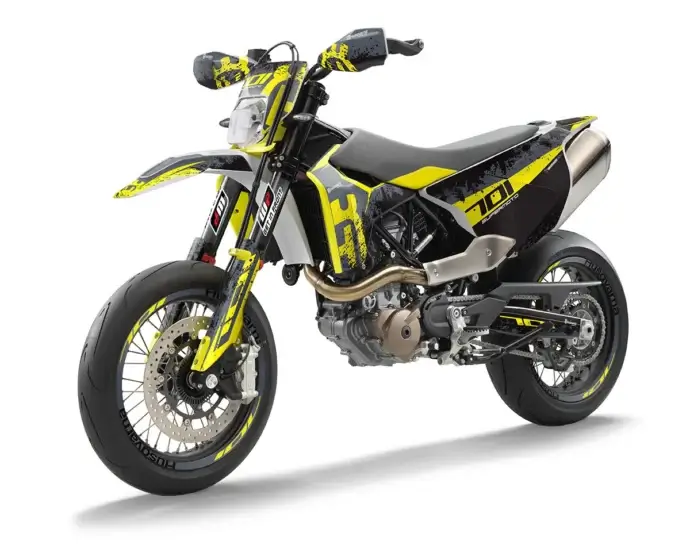 Husqvarna 701 SM Dekor Kit “Works 1A” schwarz, gelb - Independent Racing | Dekore, Accessoires und Motorrad Bekleidung