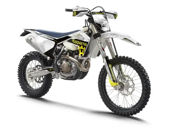 Husqvarna FE/TE/FC/TC Dekor Kit “Factory 1B” camouflage grau, schwarz, gelb - Independent Racing | Dekore, Accessoires und Motorrad Bekleidung