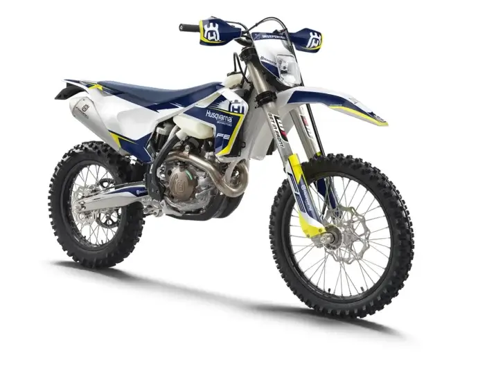 Husqvarna FE/TE/FC/TC Dekor Kit “Stock 1A” blau, gelb, weiß - Independent Racing | Dekore, Accessoires und Motorrad Bekleidung