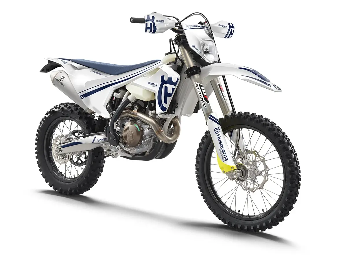 Husqvarna FE/TE/FC/TC Dekor Kit “Stock 2B” weiß, blau - Independent Racing | Dekore, Accessoires und Motorrad Bekleidung