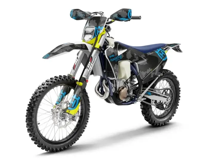 Husqvarna FE/TE/FC/TC Dekor Kit “Stock 3B” camouflage grau, schwarz, blau - Independent Racing | Dekore, Accessoires und Motorrad Bekleidung