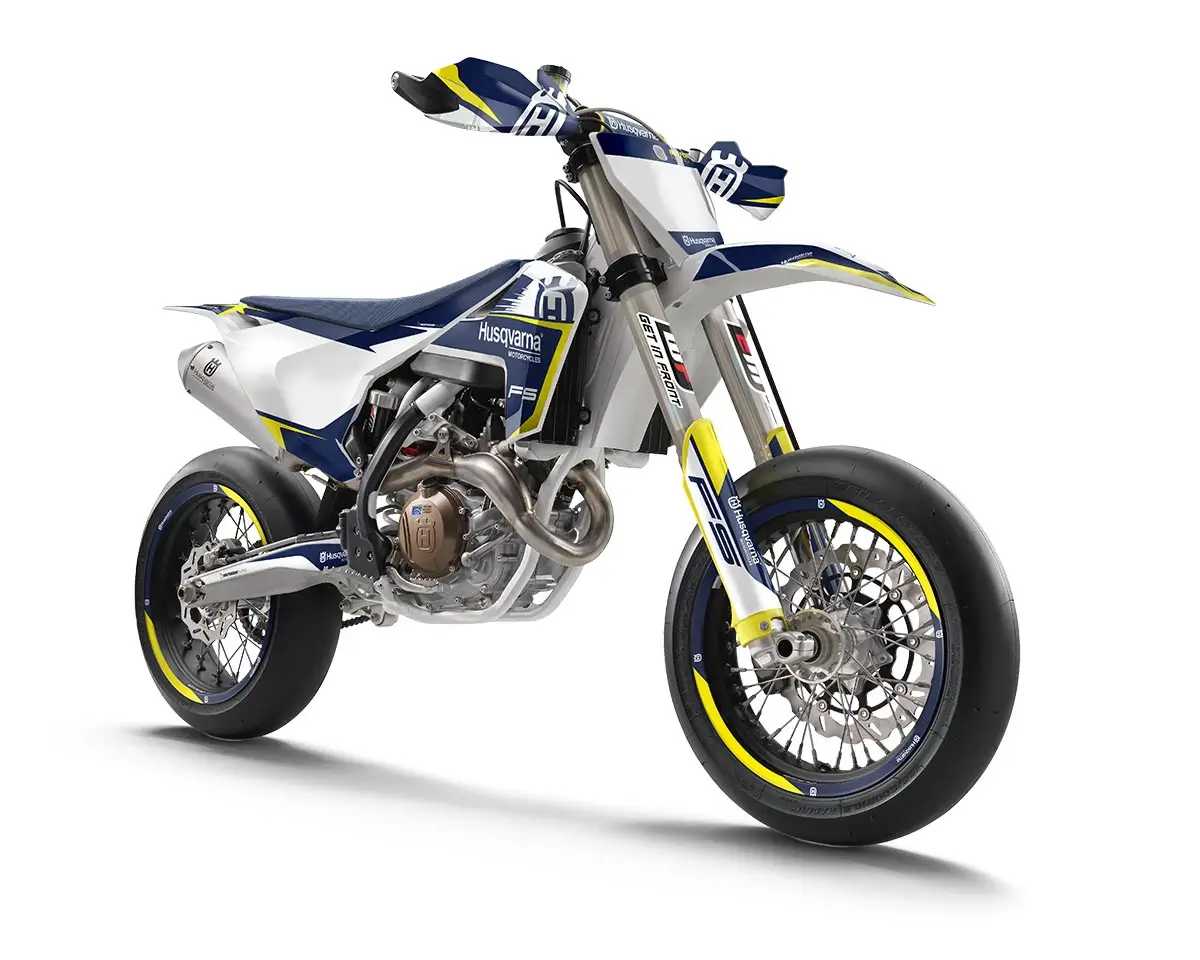 Husqvarna FS 450 Dekor Kit “Stock 1A” blau, gelb, weiß - Independent Racing | Dekore, Accessoires und Motorrad Bekleidung