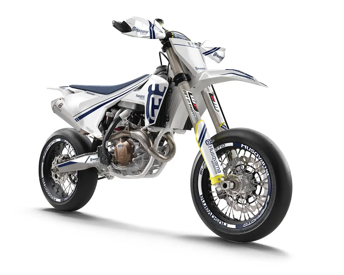 Husqvarna FS 450 Dekor Kit “Stock 2B” weiß, blau - Independent Racing | Dekore, Accessoires und Motorrad Bekleidung
