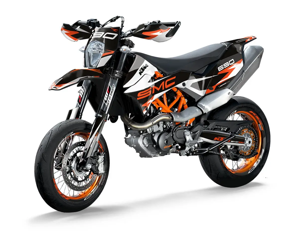 KTM SMCR Dekor Kit “Factory 3A” orange, schwarz - Independent Racing | Dekore, Accessoires und Motorrad Bekleidung