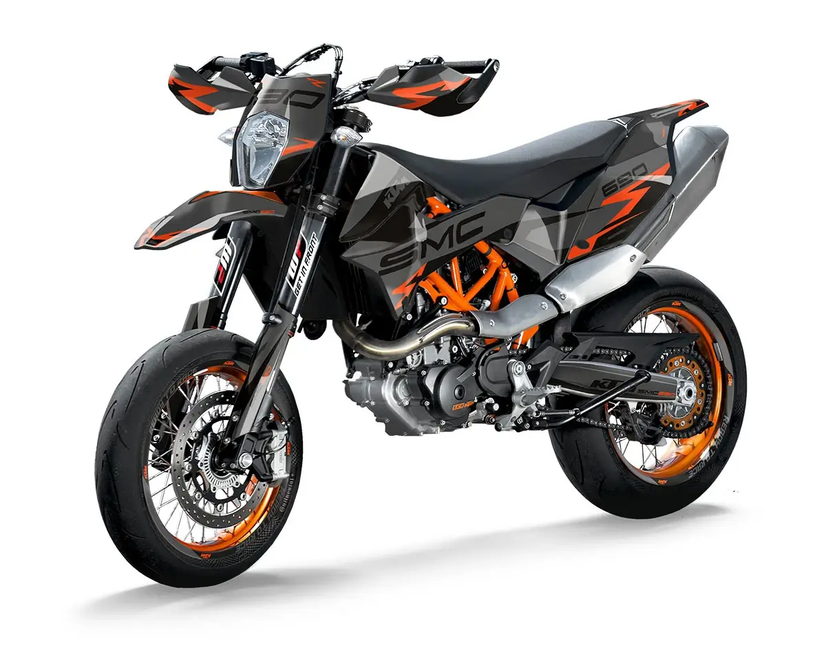 KTM SMCR Dekor Kit “Factory 3B” grau - Independent Racing | Dekore, Accessoires und Motorrad Bekleidung