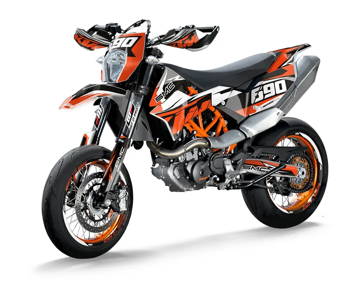 KTM SMCR Dekor Kit “Stock 1A” orange, schwarz - Independent Racing | Dekore, Accessoires und Motorrad Bekleidung
