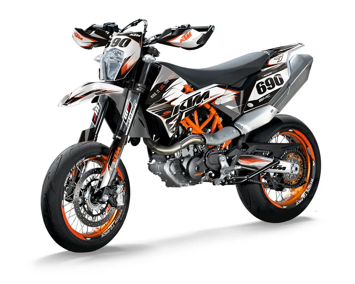 KTM SMCR Dekor Kit “Works 1A” schwarz, weiß - Independent Racing | Dekore, Accessoires und Motorrad Bekleidung