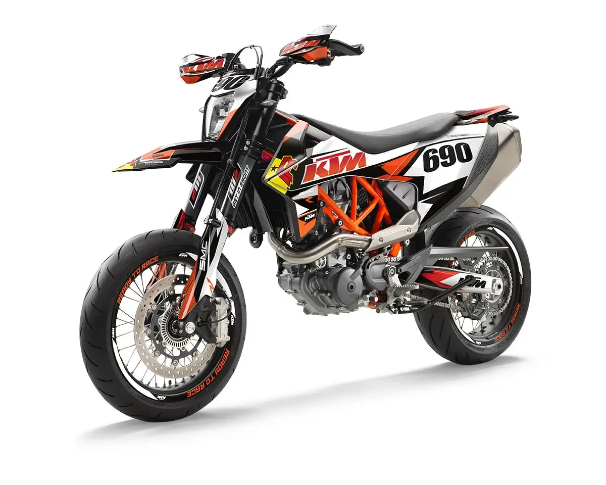 KTM SMCR Dekor Kit “Factory 2A” orange, weiß - Independent Racing | Dekore, Accessoires und Motorrad Bekleidung