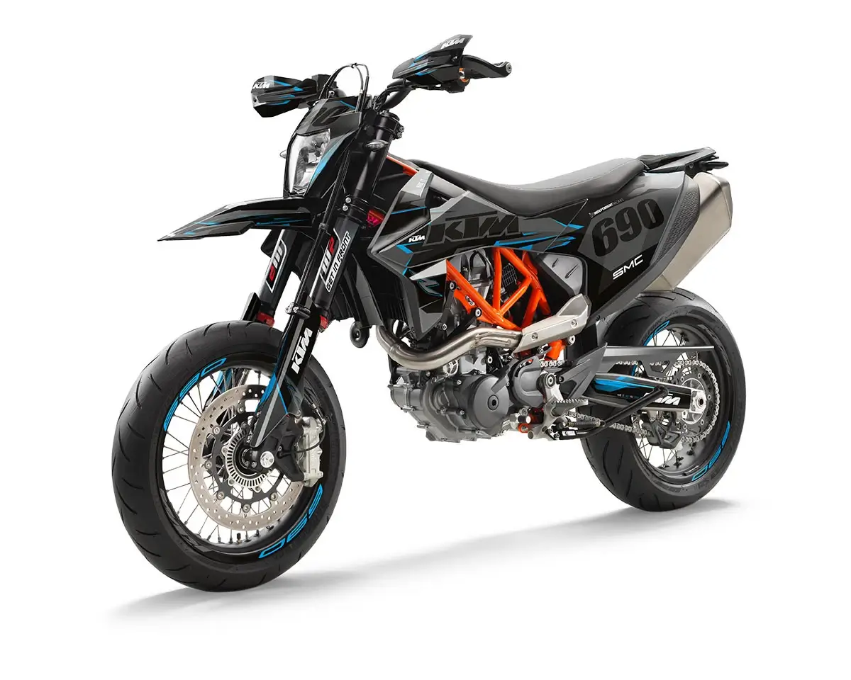KTM SMCR Dekor Kit “Works 1B” grau, blau - Independent Racing | Dekore, Accessoires und Motorrad Bekleidung