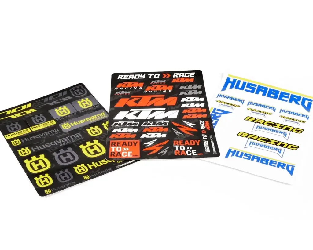 Aufkleberbögen von KTM, Husqvarna und Husaberg | Independent Racing