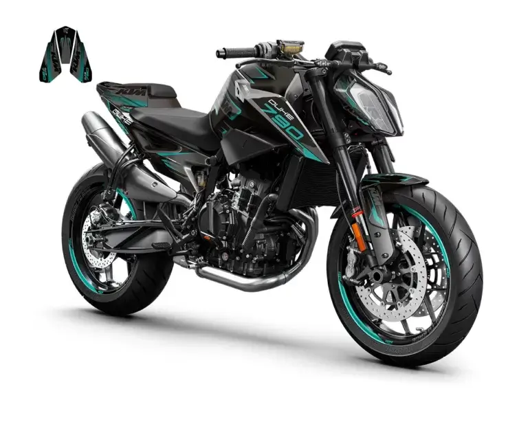 KTM Duke 790 / 890 Dekor Kit mit Dekor für Soziuzsabdeckung | Independent Racing | Dekore, Accessoires und Motorrad Bekleidung