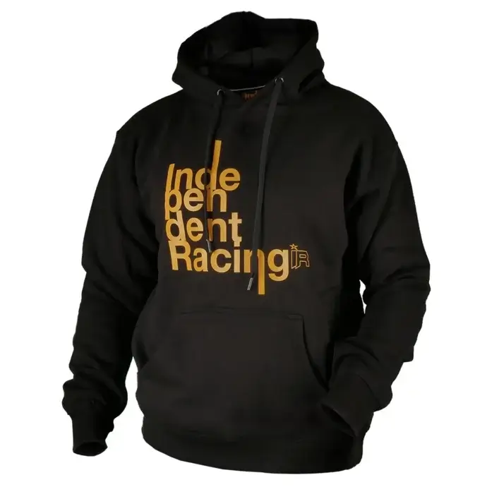 Hoodie “Helvetica” schwarz, gelb - Independent Racing | Dekore, Accessoires und Motorrad Bekleidung