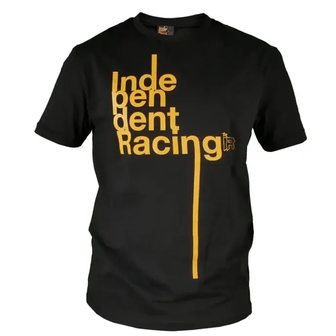 T-Shirt “Helvetica” schwarz, gelb - Independent Racing | Dekore, Accessoires und Motorrad Bekleidung