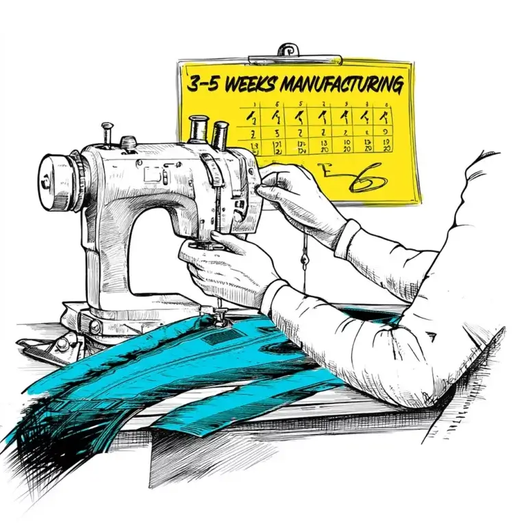 Nähmaschine mit Kalender, der 3–5 Wochen anzeigt.