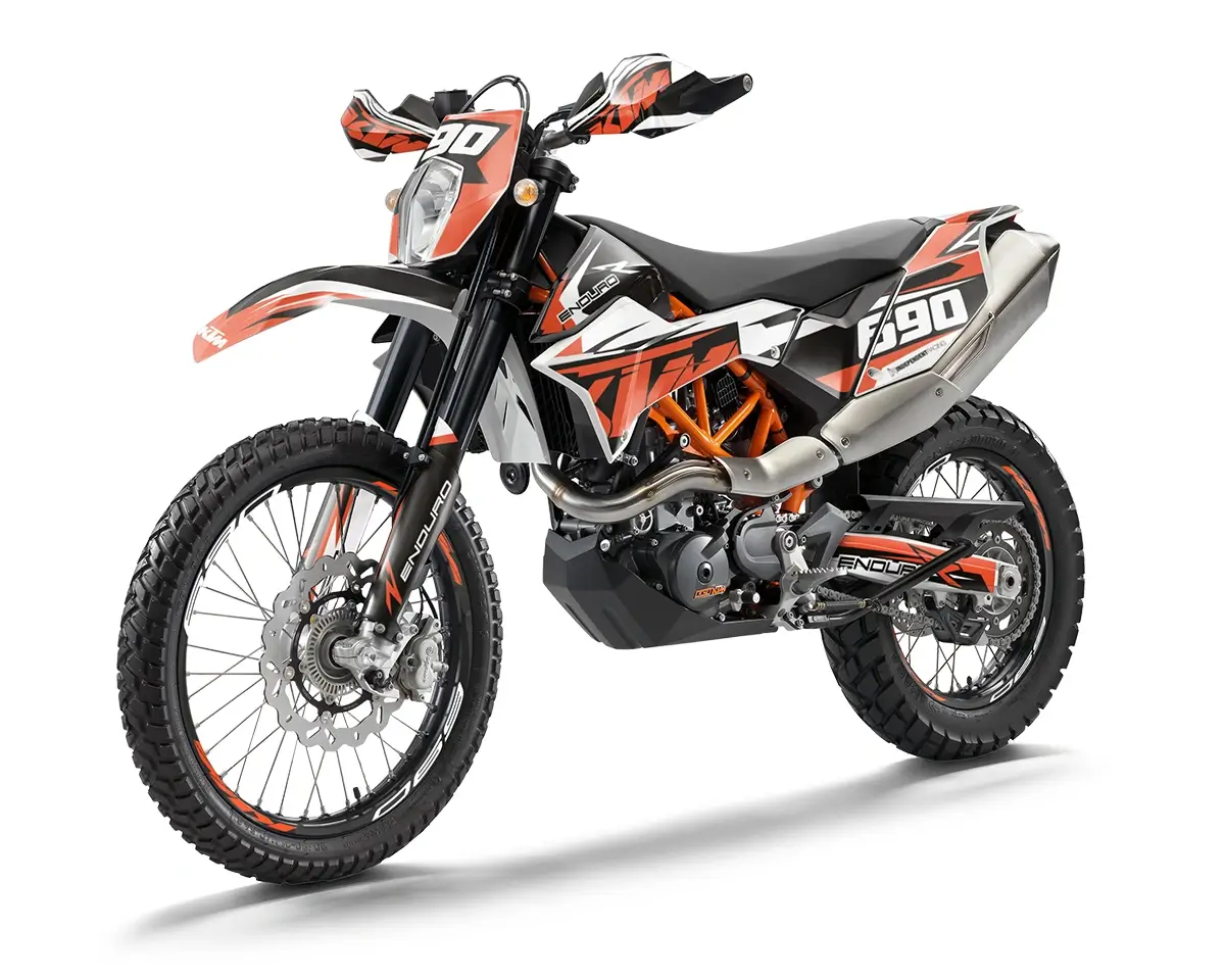 KTM 690 Enduro R Dekor Kit “Stock 1A” orange, schwarz - Independent Racing | Dekore, Accessoires und Motorrad Bekleidung