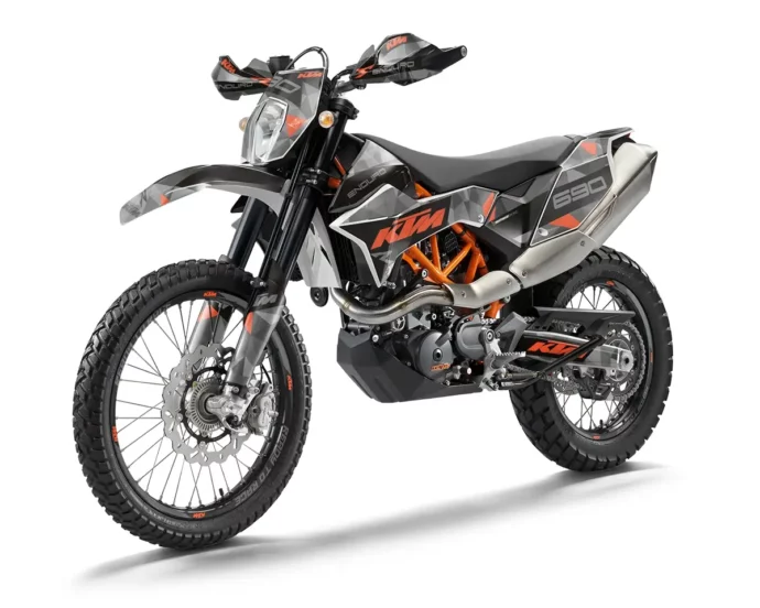 KTM 690 Enduro R Dekor Kit “Stock 3A” grau, orange - Independent Racing | Dekore, Accessoires und Motorrad Bekleidung