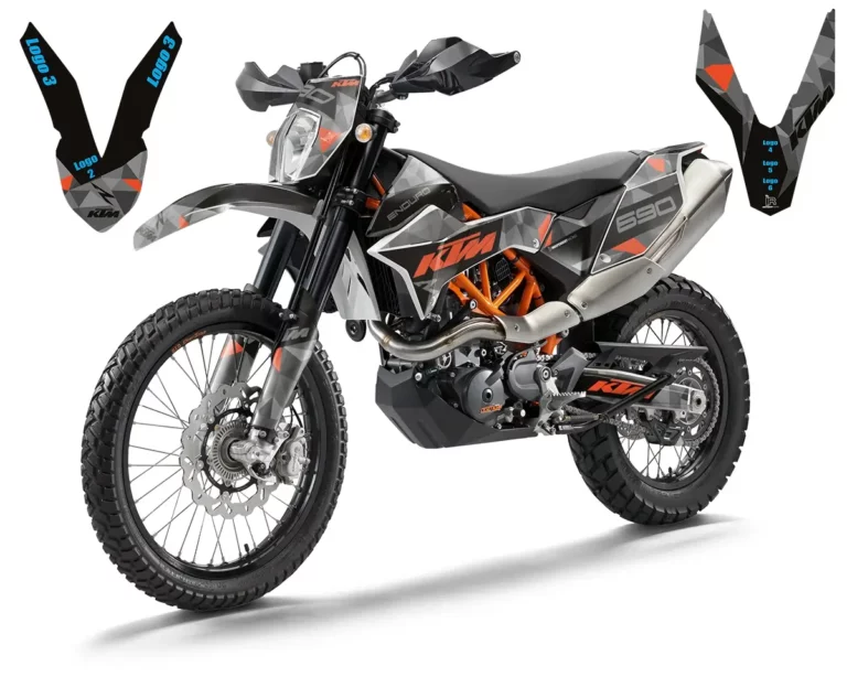 KTM 690 Enduro R Dekor Kit mit Logoplatzierungen | Independent Racing | Dekore, Accessoires und Motorrad Bekleidung