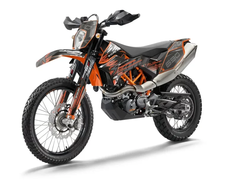 KTM 690 Enduro R Dekor Kit mit WP Gabelschutz Aufkleber | Independent Racing | Dekore, Accessoires und Motorrad Bekleidung