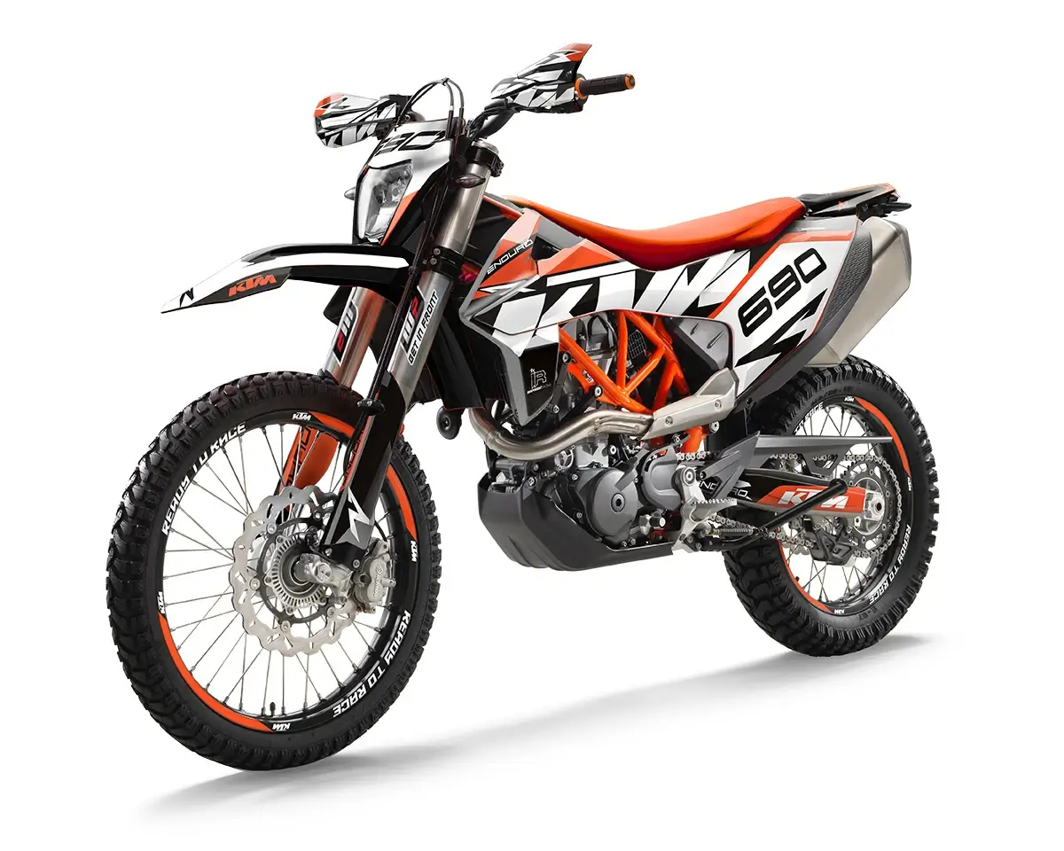 KTM 690 Enduro R Dekor Kit “Factory 1A” orange - Independent Racing | Dekore, Accessoires und Motorrad Bekleidung