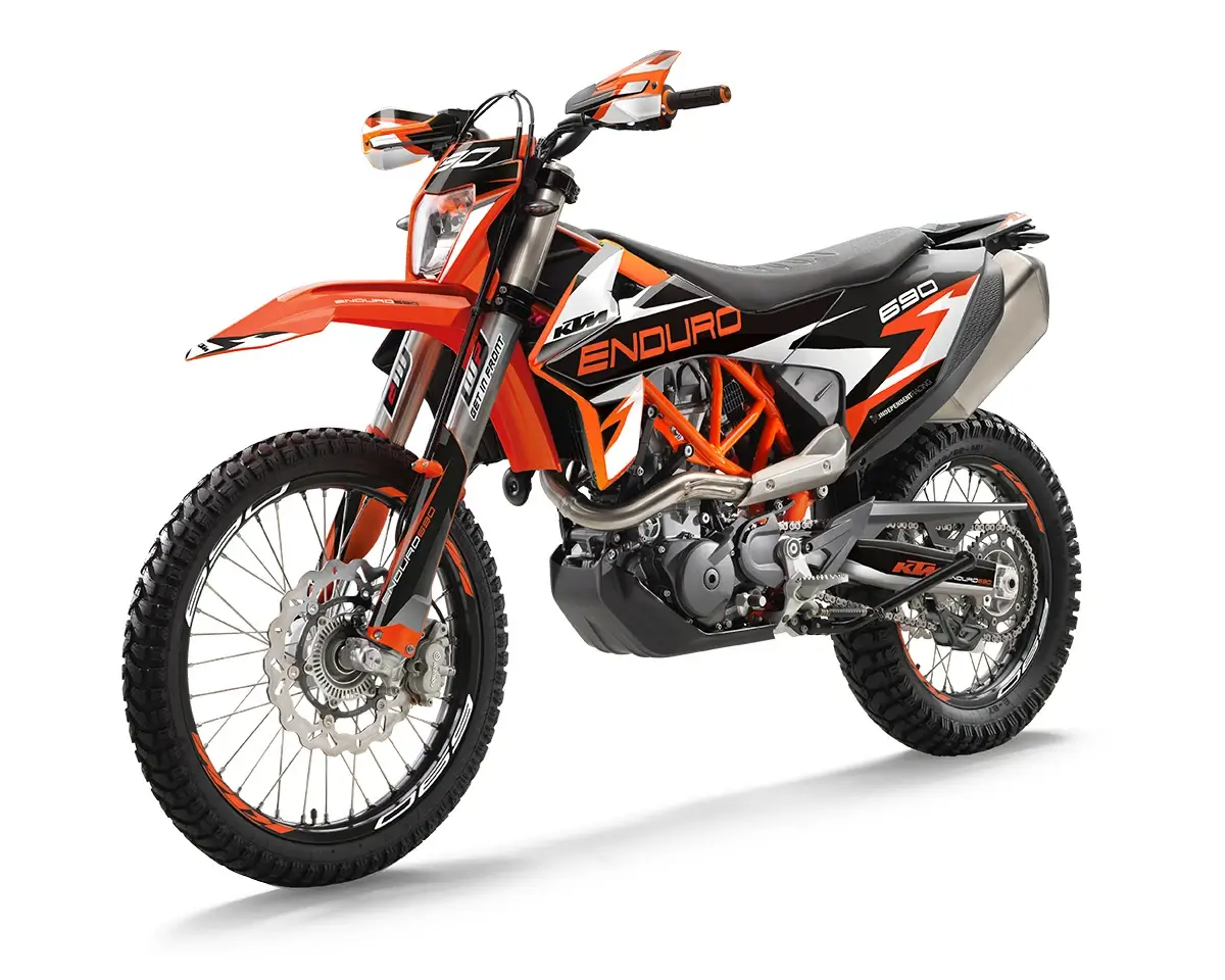 KTM 690 Enduro R Dekor Kit “Factory 3A” orange, schwarz - Independent Racing | Dekore, Accessoires und Motorrad Bekleidung