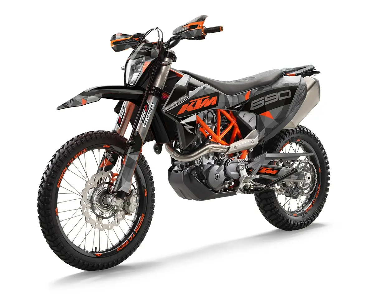 KTM 690 Enduro R Dekor Kit “Stock 3A” grau, orange - Independent Racing | Dekore, Accessoires und Motorrad Bekleidung