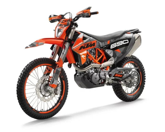 KTM 690 Enduro R Graphic Kit “Stock 3B” orange - Independent Racing | Graphic Kits, Accessories and Motorcycle Gear