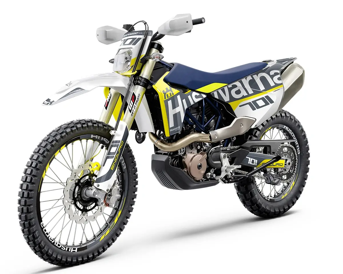 Husqvarna 701 Enduro Dekor Kit “Factory 2B” grau, weiß - Independent Racing | Dekore, Accessoires und Motorrad Bekleidung