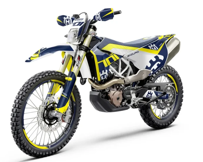Husqvarna 701 Enduro Dekor Kit “Stock 1A” blau, gelb - Independent Racing | Dekore, Accessoires und Motorrad Bekleidung