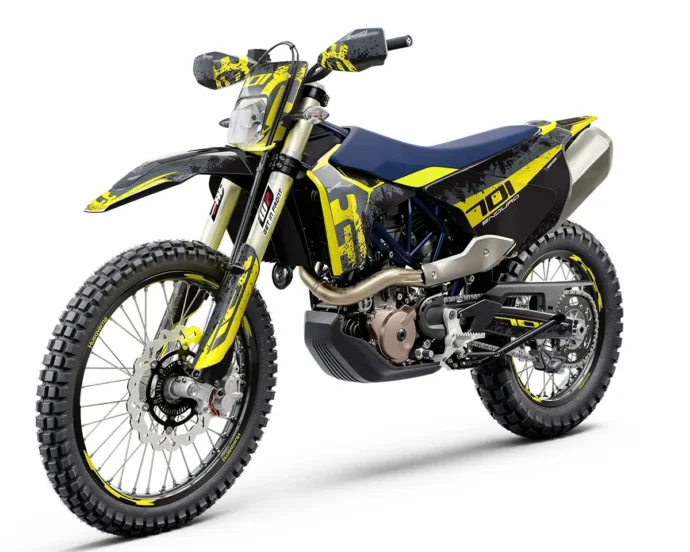 Husqvarna 701 Enduro Dekor Kit “Works 1A” schwarz, gelb - Independent Racing | Dekore, Accessoires und Motorrad Bekleidung